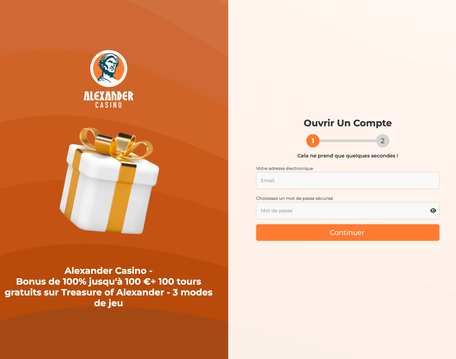 Alexander casino register